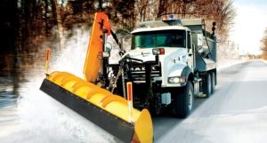 Snow Plow on the Road